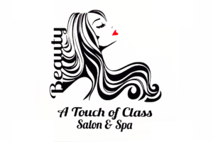 A Touch of Class Salon and Spa Logo wht